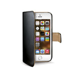 Wally Bookcase Apple iPhone SE/5S/5 Zwart